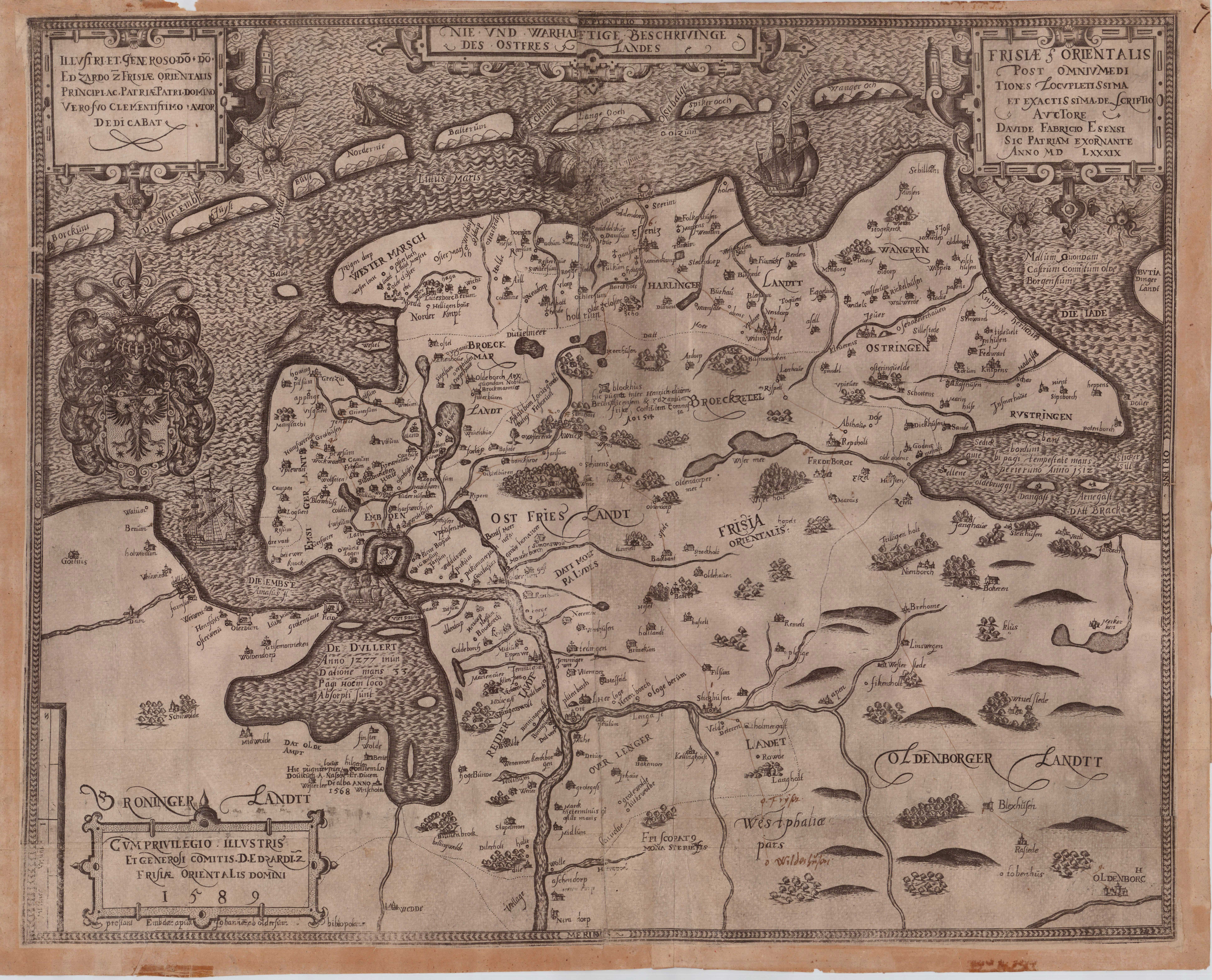 Die Ostfrieslandkarte des David Fabricius